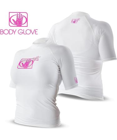 Body Glove Women's Rashguard - Basic Fitted Short Sleeve - White (Small) - Buy Online on SooperMarket.com