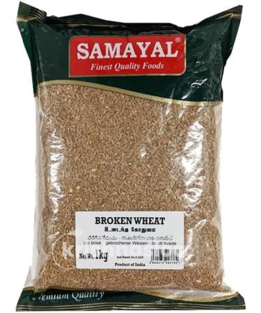 Samayal Broken Wheat | 1Kg | Healthful Cereal Grain | Used In Variety Of Dishes | Nutrient | Indian Origin (Pack of 2) - Buy Online on SooperMarket.com