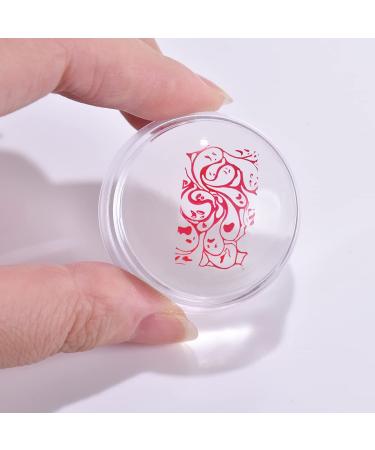 SHOPANTS XL Clear Soft Nail Stamper Kit with Scraper - Silicone Nail Art Printer Manicure Tool with Lid - Buy Online on SooperMarket.com