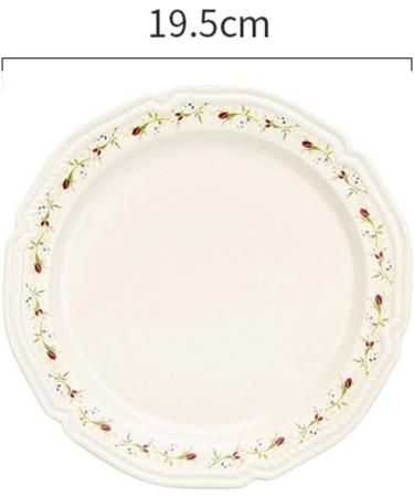 Serving Plates Ceramic Vintage Rose Dinner Plate Kitchen Tableware Salad Plate Steak Plate Fruit Deep Dish Dinner Plate Large Dinner Plate for Kitchen Hotel Restaurant for Appetizer Dinner and Desse - Buy Online on SooperMarket.com
