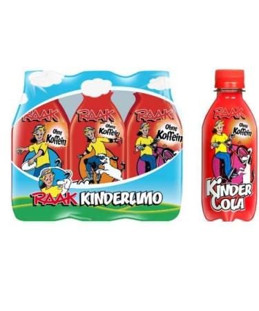 Buy RAAK Kindercola 6x25cl - Natural Child-Friendly Cola Drink | No Artificial Dyes | Refreshing Taste in Disposable Bottles - Buy Online on SooperMarket.com