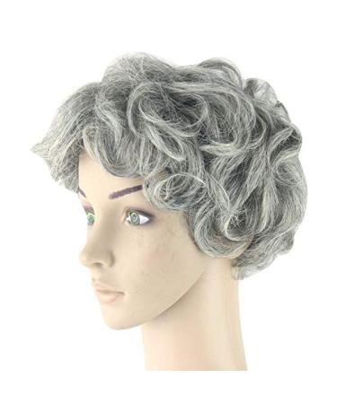 Buy Women's Grey Short Wavy Daily Cosplay Wig | Stylish & Comfortable | International Shipping - Buy Online on SooperMarket.com