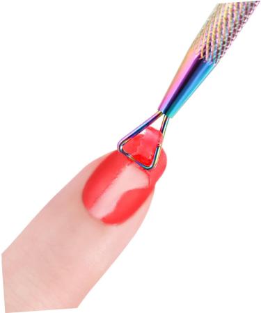 Healeved Gel Nail Polish Remover Cuticle Trimmer Nail Embellishments Cuticle Pusher Orange Hair Bow Pusher Gel Barber Station Organizer Gel Polish Remover Portable Nail Pusher Symphony medium Colorful - Buy Online on SooperMarket.com
