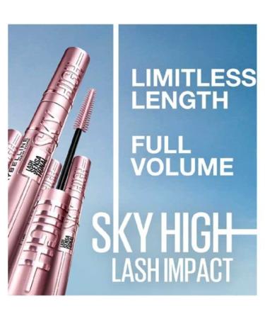 Maybelline Sky High Curves Mascara 401 Very Black - Lengthening and Volumizing Formula - Buy Online on SooperMarket.com