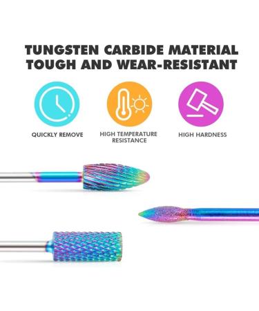 10 Pieces Nail Drill Bits Set Electric Nail Drill Kit Diamond Cuticle Drill Bits Acrylic Nail File Bits Nail Art Tools for Manicure Pedicure Home Salon Use - Buy Online on SooperMarket.com