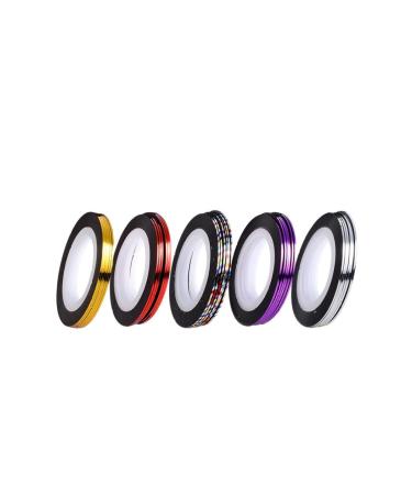 Nail Striping Tape Line Nail Striping Tape Line Adhesive Nail Sticker Nail Art Decoration Nail Strips Sticker Silver - Buy Online on SooperMarket.com