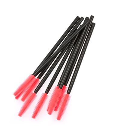 50PCS/PACK Disposable Silicone Eyelash Brush Mascara Wands Applicator Eyebrow Brush Eyelash Extension Supplies Makeup Tools(Tower Shape) spoolie brushes standard