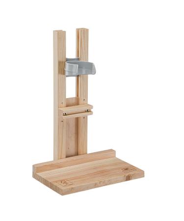 Ferplast Water Dispenser Holder for Rabbit Water Bottles 300 cc and 600 cc Wooden Stand Guinea Pig
