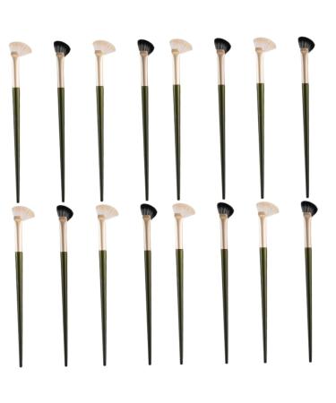 Baluue 16 Pcs Nose Shadow Brush Makeup Accessory Flat Concealer Brush Nose Makeup Brush Small Concealer Brush Angled Brush Eye Shadow Brush Contour Brush Makeup Tool Angled Cosmetic Brush
