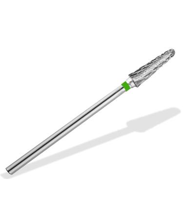 Nail miller bit hard metal grinder milling cutter with cross toothing konus shape manicure nail grinder pedicure corneal grinding for work on acrylic nails gel nails and cornea (rough)