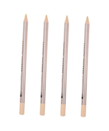 Gogogmee 4pcs Concealer Pen Cover up Makeup Concealer Eye Circle Highlighter Stick Eraser Concealer Wooden 1 g (Pack of 1) Assorted Color