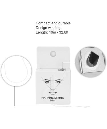 3pcs 32.8ft Eyebrow Thread Brow Mapping String Microblading String Measurement 15ml Pre Inked Eyebrow Mapping String Black White Red - Buy Online on SooperMarket.com