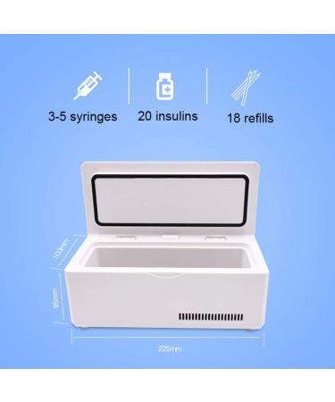 Portable Insulin Freezer - Smart Small Refrigerator for Interferon/Serum/Eye Drops - 2-8 C Drug Storage Box with Powerful Cooling - HD LED Display - Buy Online on SooperMarket.com