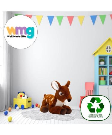 Deluxe Paws Eco-Friendly Deer Toy | 100% Recycled Plush | Sustainable Pet Plaything - Buy Online on SooperMarket.com