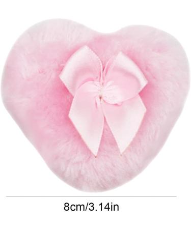 Toseky Makeup Powder Puff | Bowknot Heart Powder Puff Body Powder Puff for Dusting Powder Baby Women Powder Puff for Bath and Travel Pink - Buy Online on SooperMarket.com