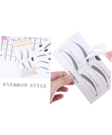 Gogogmee 2 Make up Kits Eyebrow Shaper Stencil Eyebrow Template Eyebrow Stickers A607 Card Simple - Buy Online on SooperMarket.com