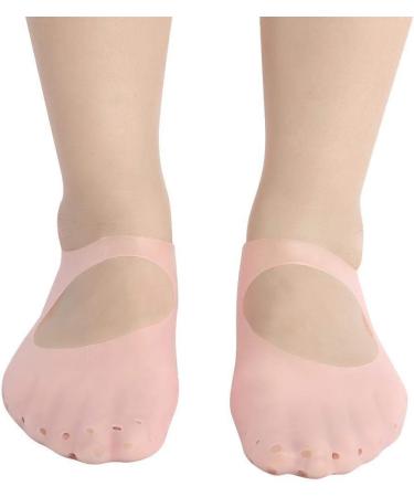 Buy Aluminum Silicone Spa Socks - Moisturizing & Peeling Foot Care for Soft Smooth Feet - Unisex Pink - Buy Online on SooperMarket.com