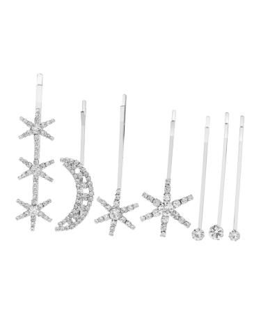 Mikinona 1 Set Fringe Bobby Pin Hair Accessories Wedding Hair Accessories for Women Side Clip Rhinestone Barrettes Girl Hair Clips Hair Barrette Hair Clips Star Hair Clip Alloy