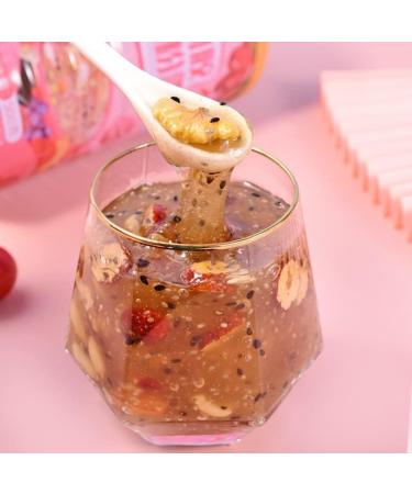 Chia Seeds Osmanthus Nuts Lotus Root Starch Soup Instant Brewed Meal Replacement Porridge Brewed Nut Lotus Root Starch Soup Nutritious and Healthy Breakfast (2 can) - Buy Online on SooperMarket.com