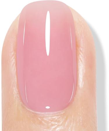 AILLSA Pink Gel Nail Polish - Nude Gel Polish Sheer Pink Jelly Gel Nail Polish Soak Off U V Gel Nail Polish Neutral Nail Polish Gel for Nail Art French Manicure at Home Day Gifts 0.51 Fl Oz GB49 A33sheer Pink - Buy Online on SooperMarket.com
