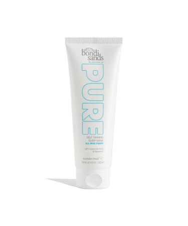 Bondi Sands PURE Self-Tanning Sleep Mask | Hydrates with Hyaluronic Acid for a Glowing Tan, Fragrance Free, Cruelty Free, Vegan | 2.53 Oz/75 mL