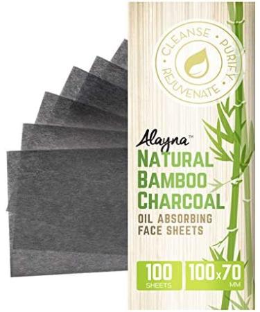 Natural Bamboo Charcoal Oil Blotting Sheets (3 PK) - 100 Pcs Organic Beauty Blotters for Face - Oil Absorbing Tissues for Makeup & Skin Care - Buy Online on SooperMarket.com