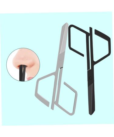 Professional Nose Hair & Eyebrow Scissors | Vibrissac Trimmer - 9.7x4.6cm Silver for Precision Grooming | International Shipping Available - Buy Online on SooperMarket.com