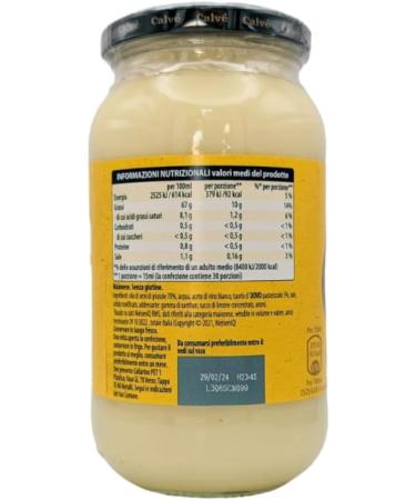 Calve Classica Mayonnaise La Maionese No.1 in Italy With Free Range Eggs 428g - Pack of 2 - Buy Online on SooperMarket.com