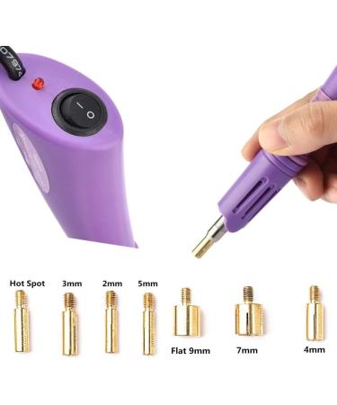 Hotfix Applicator Rhinestone Setter Kit - 7 Sizes Tips, Tweezers, Cleaning Brush, Pencils & Crystal Embellishments - Buy Online on SooperMarket.com