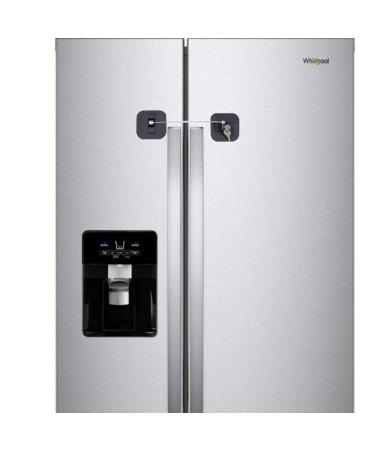 Childproof Refrigerator Lock - Fridge and Freezer Security with Keys (Black, 1 Pack) - Buy Online on SooperMarket.com