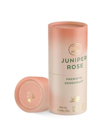 Honestly pHresh Natural Biodegradable Paper Twist Up Prebiotic Deodorant Juniper Rose 1.8 Oz Baking Soda & Aluminum Free Safe for Sensitive Skin 24 Hour Odor Protection