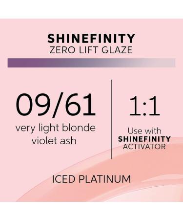 Buy Wella Professionals Shinefinity 09/61 Cool Iced Platinum & Glaze Activator Brush Bowl 2% - 60ml + 1000ml Pack | International Shipping Available - Buy Online on SooperMarket.com