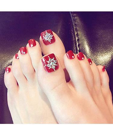YIMART 500Pcs Clear Fake Toenail Tips Set for DIY Salon Foot Manicure - Full Cover False Toe Nail Decoration Stickers - Nail Art Tools - Buy Online on SooperMarket.com