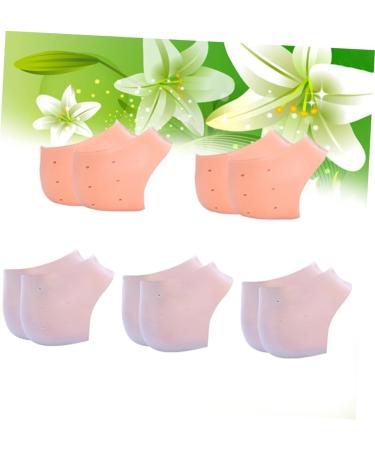 minkissy 15 Pairs Pedicure Heel Crack Reusable Moisturizing Heal Dry Cracked Heels Silicone Heel Grips Cushion Sleeves Foot Silicone Heel Pads Spa Heel Sleeve Gel Heel Protectors Sock Set - Buy Online on SooperMarket.com