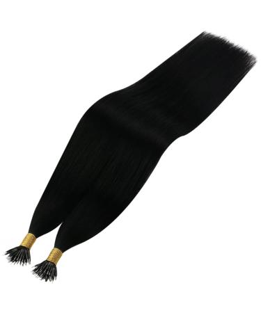 Youngsee Nanoring Extensions | Real Hair Black 55cm | Nano Beads Hair Extensions 1g/s | 50g Nano Ring Hair Recovery - Buy Online on SooperMarket.com