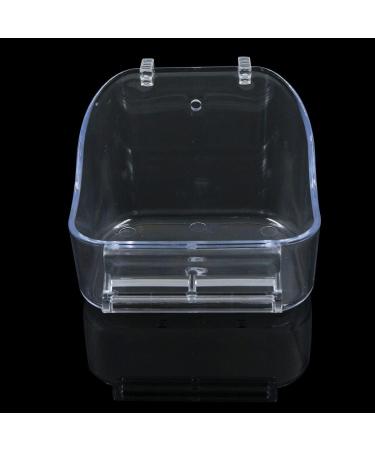 Parrot Bath Box Bird Cage - 1 Piece Parakeet Caged Accessory Supplies Bathing Tub Bath for Most Birdcage Pet Parrot Budgie Parakeet Lovebird Cockatiel Cage Water Shower Transparent - Buy Online on SooperMarket.com