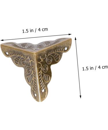 Gadpiparty Cabinet Shelf 30pcs Box Jewelry Boxes Vintage Decor Jewelry Accessories Corner Shelf Corner Guard Retro Box Metal 3.50X2.50X2.50CM As Shown - Buy Online on SooperMarket.com