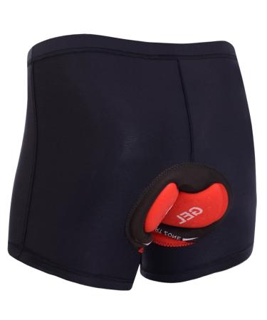 Cycorld bicycle pants Men's bike underpants cycling pants Men's padded elastic wheel pants men short breathable bike underpants men with seat cushion black XXL