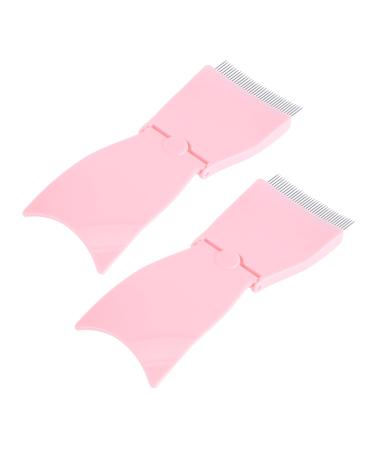 NOLITOY 2pcs Foldable Eyelash Comb Mascara with Comb Applicator Eyebrow Cosmetic Accessories Eyebrow Brush Steel Teeth Eyebrow Comb Eyebrow Lash Brush Needle Comb Portable