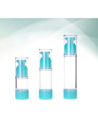 Lurrose Vacuum Container 3PCS 15/30/50ml Airless Pump Bottles Press Pump Cosmetics Container Essence Cleanser Emulsion Storage Dispenser for Travel Travel Spray Bottle Green - Buy Online on SooperMarket.com