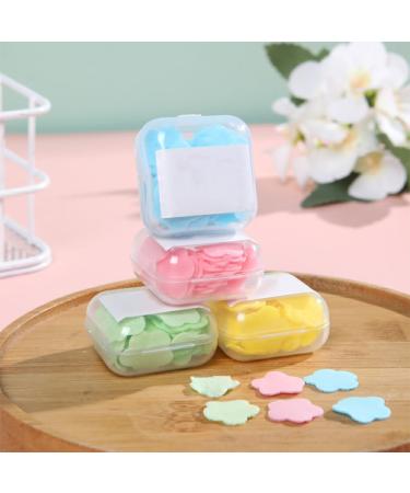 Dajidafu Soap Paper Hand Disposable Washing Scented Travel Cleaning Toilet Bath Slice Skin Supplies Bathroom Box Household Pink - Buy Online on SooperMarket.com
