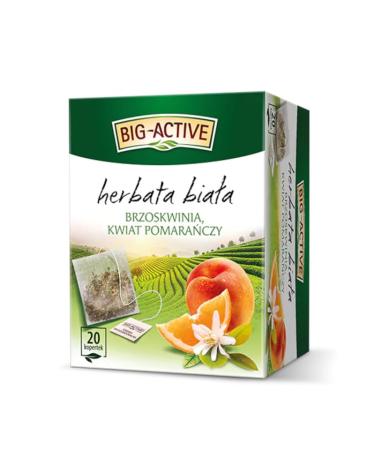 BIA A Z BRZOSKWINI I POMARA CZ Herbata Owocowa Naturalna Polska Herbapol