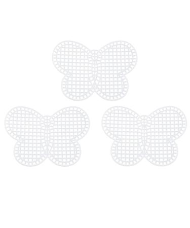 JCBIZ 10pcs Plastic Mesh Canvas Butterfly Plastic Sheets for Cross Stitch, Knitted Mesh Project
