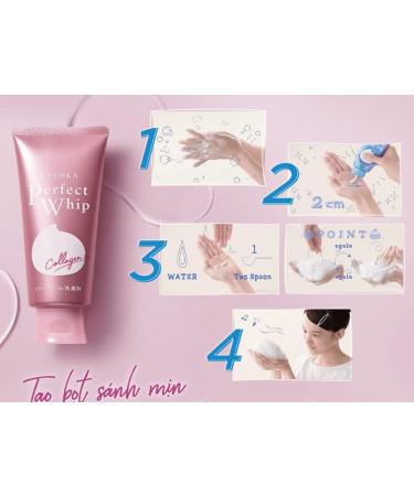 Buy 2 in a Batch - Senka Perfect Whip Collagen 120g Facial Cleanser | International Shipping Available - Buy Online on SooperMarket.com