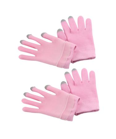 minkissy 2 Pairs Moisturizing Gloves Cracked Hands Repair Dry Hands Hand Care Gloves Hands Spa Moisturizing Cover Hand Spa Womens Glives Conductive Yarn Miss Cosmetic Beauty Products