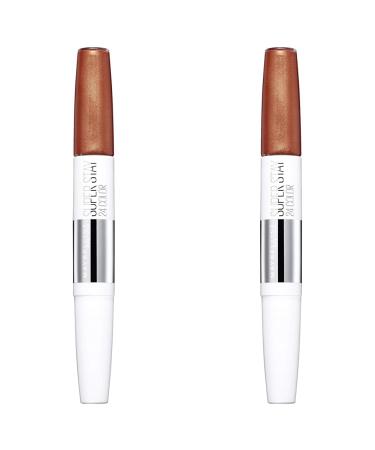 Maybelline New York lipstick Super Stay 24h liquid and long -lasting No. 444 Cosmic Coral 5G (pack with 2) Cosmic Coral 5 g (2 Series)