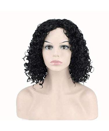 BGHJUE Lace Front Wigs Human Hair Wigs For Hair With Natural Hairline Curly Hair With Baby Hair 38cmBlack