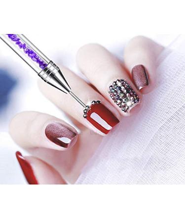 Buy Tvoip Dual-Ended Nail Rhinestone Picker & Wax Tip Pencil - 2PCS Dotting Pen for Gems & Crystals Manicure Nail Art Tool - Buy Online on SooperMarket.com