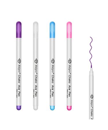D&D Fabric Marking Pens 4 Color Water Soluble Ink for Quilting Dressmaking Sewing Marking & Tracing Tools (4-Pack)