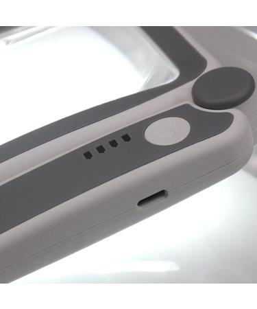 4X Glass LED Illuminated Eye-Loupe Magnifier Handheld Lens for Coin Stamps Reading Rechargeable Lens - Buy Online on SooperMarket.com